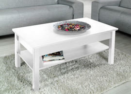 Ława High Glossy Furniture, biała, 60x110x47 cm High Glossy Furniture