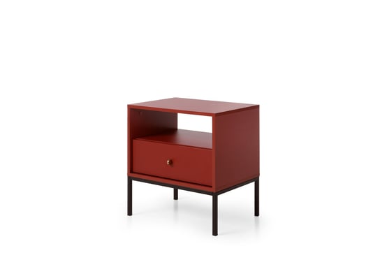 Ława Stolik Kawowy Mono Ms54 53,6 Cm Metal Bordo BIM Furniture
