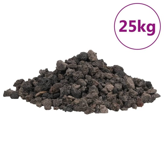 Lawa wulkaniczna 1-2 cm czarna 25 kg Inna marka