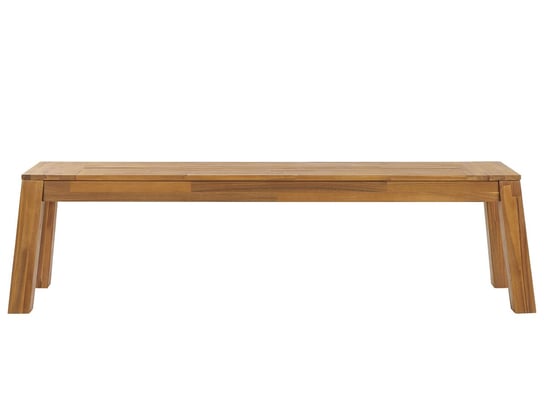 Ławka ogrodowa akacjowa 160 cm jasne drewno LIVORNO Beliani