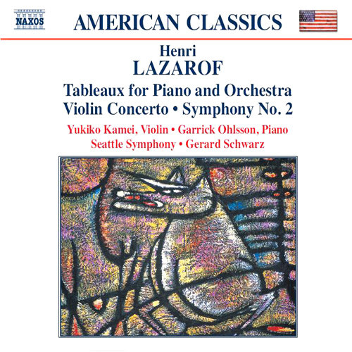 Lazarov: Tableux For Piano And Orchestra Violin Concerto / Symphony No 2 Lazarof Henri