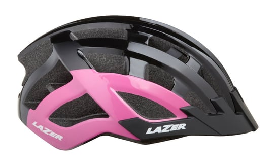 LAZER damski kask rowerowy Petit DLX Siatka + Led czarno różowy Lazer