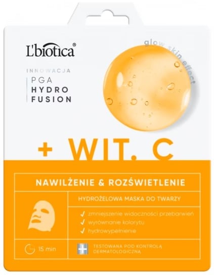 Lbiotica, Hydrożelowa Maska Do Twarzy Witamina C, 1 Szt. LBIOTICA / BIOVAX