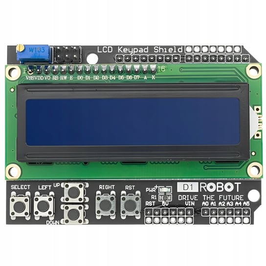 LCD Keypad Shield - wyświetlacz dla Arduino ATMEGA328 ATMEGA2560 UNO Jomardyan
