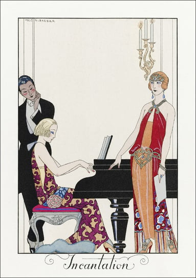 Le Belvédère, George Barbier - plakat 29,7x42 cm Galeria Plakatu