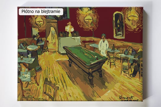 Le Café de nuit, malarz, Vincent van Gogh, malowanie po numerach, blejtram Akrylowo