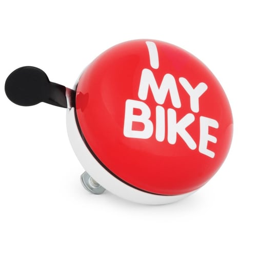 Le Grand, Dzwonek rowerowy, XXL Gong 80 I Love My Bike, czerwony Le Grand