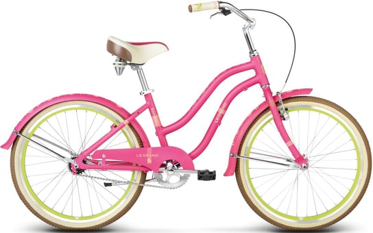 Le Grand, rower dziecięcy, Sanibel Jr  14", różowo-zielony Le Grand