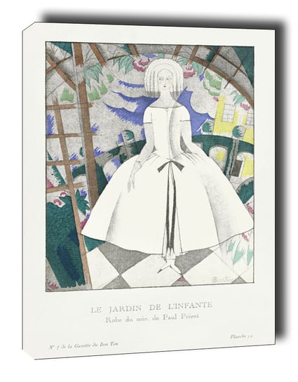 Le jardin de l’infante, robe du soir, de Paul Poiret - obraz na płótnie 40x50 cm Galeria Plakatu