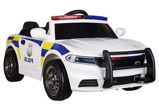 LEAN Cars, Auto na Akumulator Samochód Policyjny Biały LEAN CARS