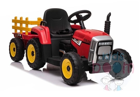 LEAN Cars, Traktor na Akumulator z Przyczepką XMX611 Czerwony LEAN CARS