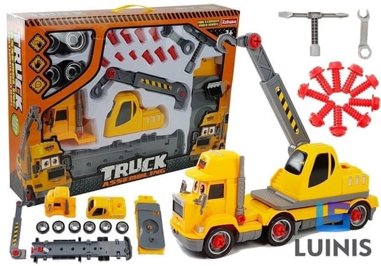 Lean Toys, autko pomoc drogowa do samodzielnego złożenia diy Lean Toys