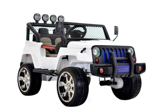 Lean Toys, auto na akumulator S2388 Jeep Biały 4x45W Lean Toys