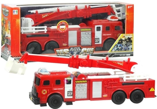 Lean Toys, auto Straż Pożarna z dźwiękiem Lean Toys