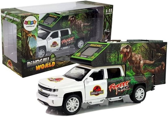Lean Toys, camper z Dinozaurami Biały Lean Toys