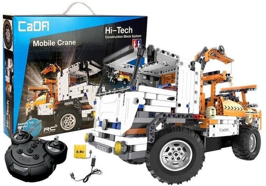 Lean Toys, cężarówka Dźwig Zdalnie Sterowany z klocków 2w1, C51013W Lean Toys