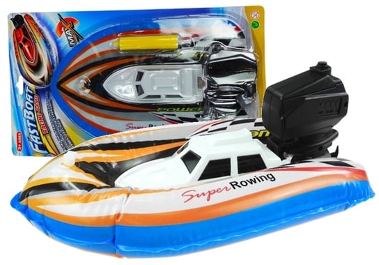 Lean Toys, dmuchana Motorówka łódź do wody z pompką Lean Toys