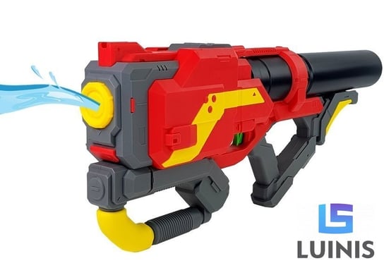 Lean Toys, duży pistolet na wodę czerwony 64 cm długości Lean Toys