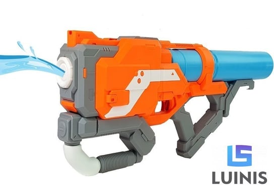 Lean Toys, duży pistolet na wodę pomarańczowy 64 cm długości Lean Toys