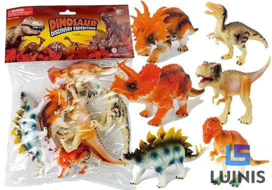 Lean Toys, figurki kolekcjonerskie Dinozauy, 6 sztuk Lean Toys