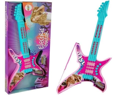 Lean Toys, gitara elektryczna ze światłami i dźwiękami, różowa Lean Toys