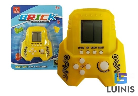 Lean Toys, gra elektroniczna tetris bricks rakieta żółta Lean Toys