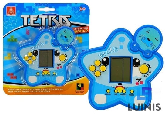 Lean Toys, gra elektroniczna tetris gwiazdka niebieska Lean Toys