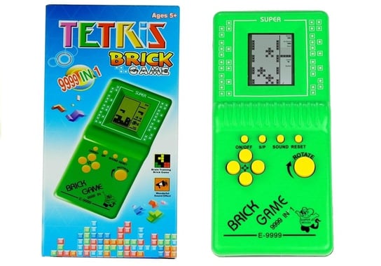 Lean Toys, gra elektroniczna Tetris Kieszonkowa Zielona ,wydanie kieszonkowe Lean Toys