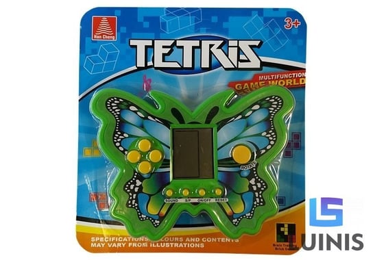 Lean Toys, gra elektroniczna tetris motyl zielony Lean Toys