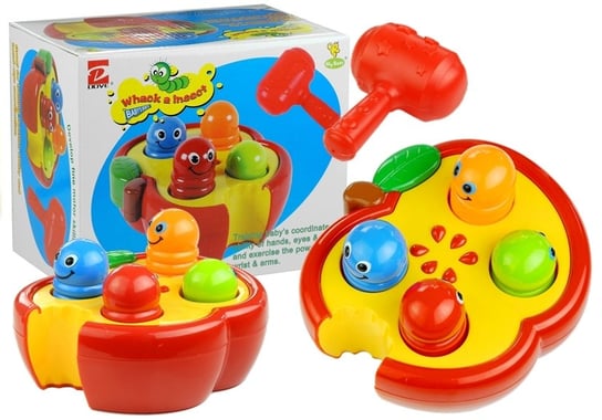 Lean Toys, gra zręcznościowa Whack a Insect Wbijanie Dżdżownic Lean Toys