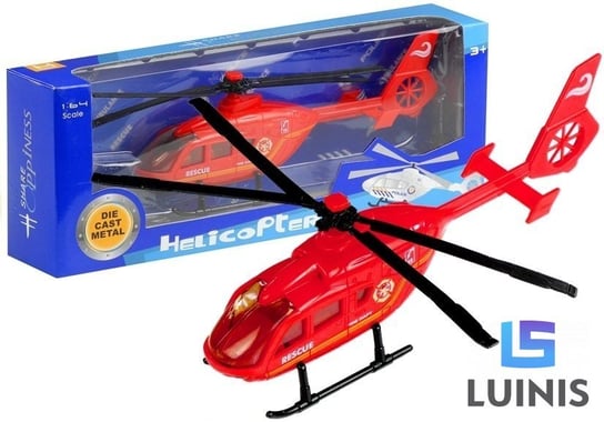 Lean Toys, helikopter ratunkowy rescue ratownik kolory Lean Toys