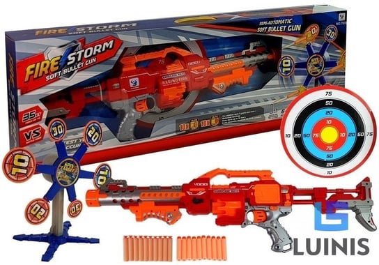 Lean Toys, karabin pistolet na strzałki z obrotowym celem Lean Toys