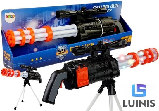 Lean Toys, karabin snajperski na baterie działko obrotowe policyjne 62 cm Lean Toys
