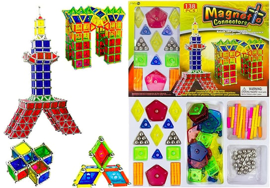 Lean Toys, klocki magnetyczne Magnastix Panele Lean Toys