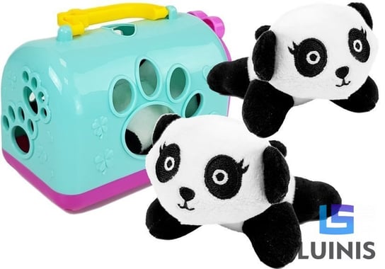 Lean Toys, mała panda z transporterem maskotka Lean Toys