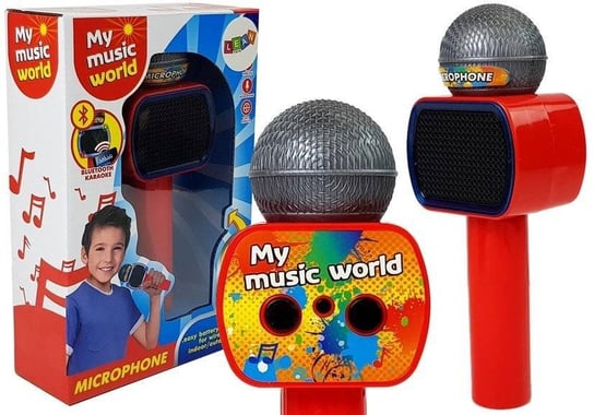 Lean Toys, mikrofon dziecięcy bezprzewodowy Karaoke, czerwony Lean Toys
