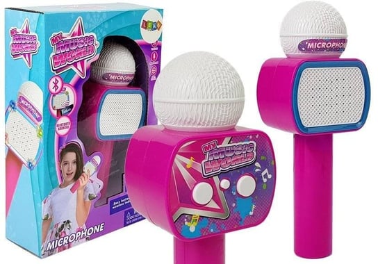 Lean Toys, mikrofon dziecięcy bezprzewodowy Karaoke, różowy Lean Toys
