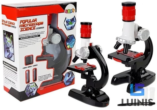 Lean Toys, mikroskop dziecięcy zestaw edukacyjny 1200x Lean Toys