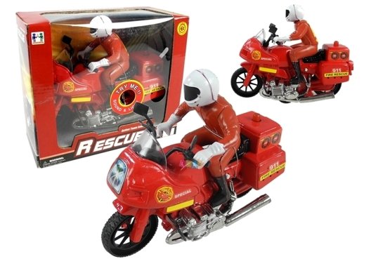 Lean Toys, motocykl Ścigacz ze strażakiem Lean Toys