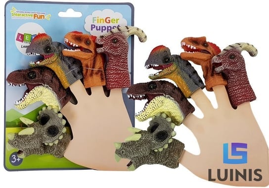 Lean Toys, nakładki na palce dinozaury 5 elementów Lean Toys