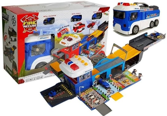 Lean Toys, parking rozkładany Pojazd Policyjny Lean Toys
