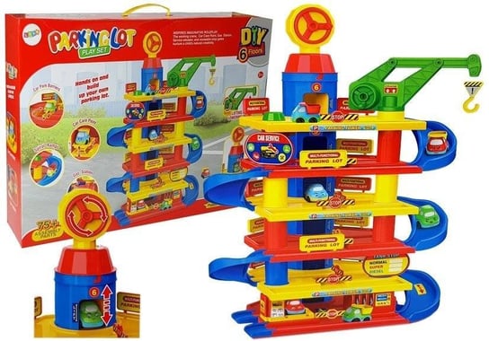 Lean Toys, parking samochodowy z autkami Lean Toys