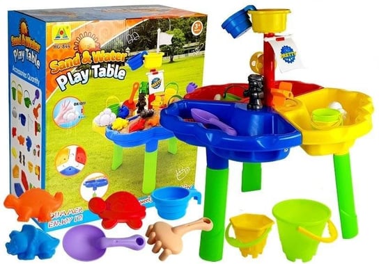 Lean Toys, piaskownica/stolik z foremkami Piraci Lean Toys