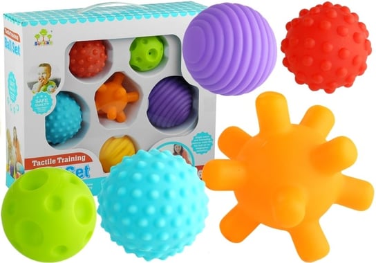 Lean Toys, piłeczki sensoryczne, zestaw Lean Toys