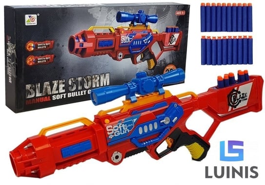 Lean Toys, pistolet na strzałki piankowe karabin 20strzałek Lean Toys