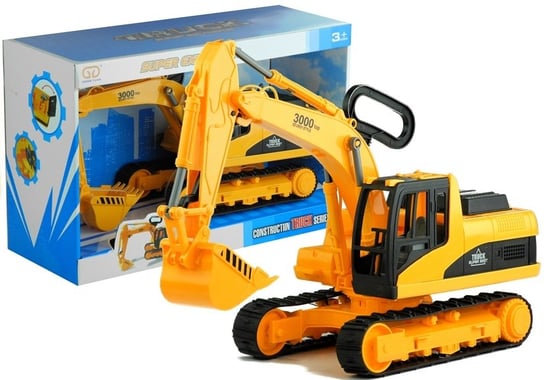 Lean Toys, pojazd budowlany koparka gąsienicowa Lean Toys