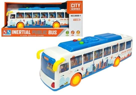 Lean Toys, pojazd interaktywny Autobus Friction Linda Lean Toys