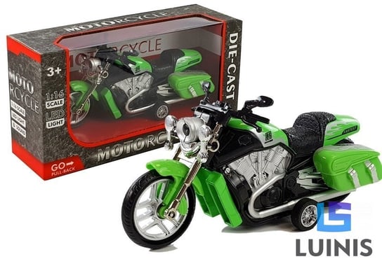 Lean Toys, pojazd kolekcjonerski Motocykl z napędem 1:16 Lean Toys