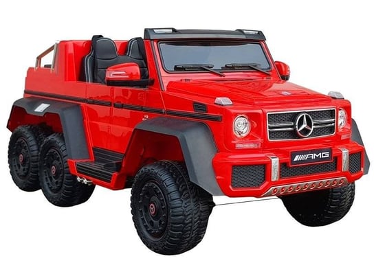 Lean Toys, pojazd na akumulator Mercedes 6x45W Czerwony MP4 LEAN CARS