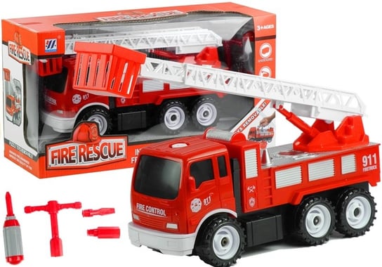 Lean Toys, pojazd ratunkowy Wóz strażacki, zestaw Lean Toys
